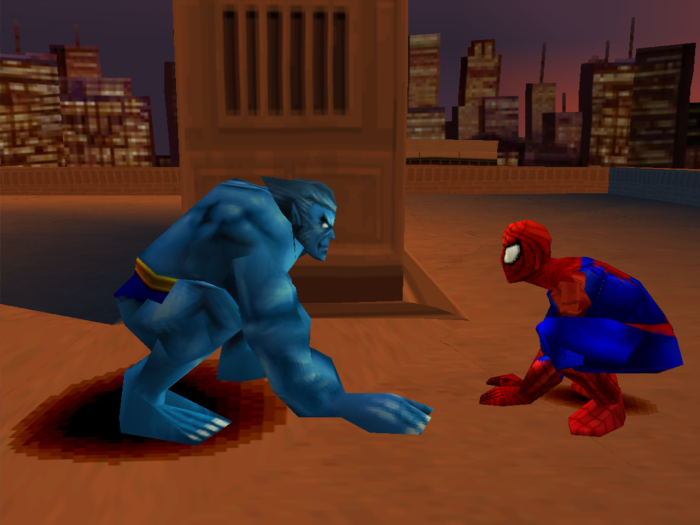 spiderman and beast