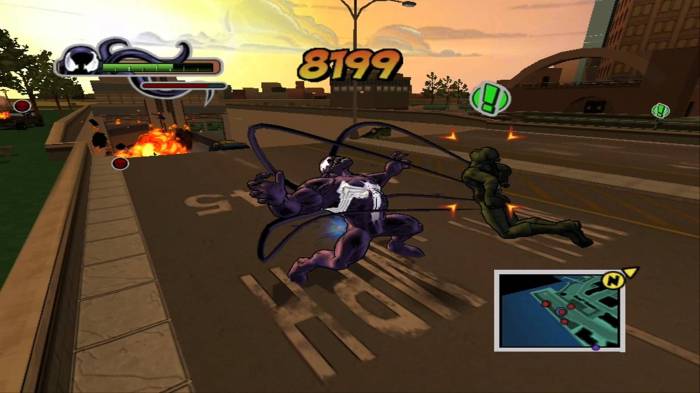 ultimate spiderman venom screen shot