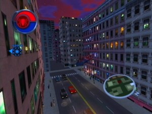 spiderman 2 swinging