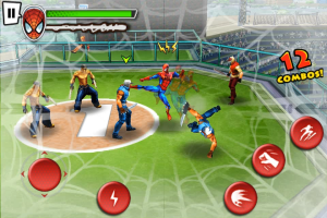 spider-man fighting